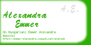 alexandra emmer business card